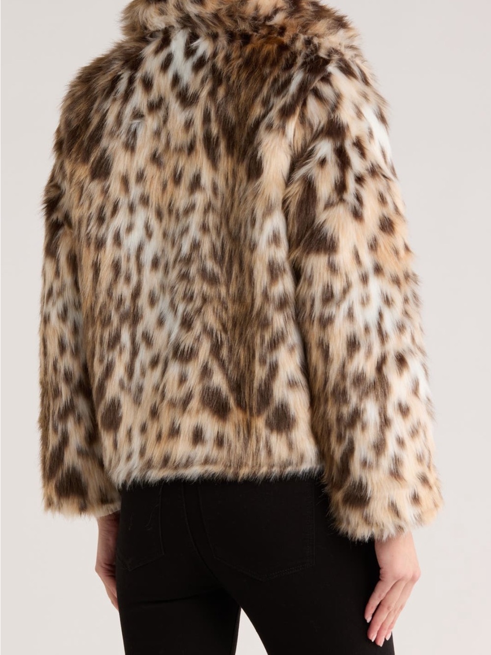 NWT Jason Wu Leopard-Print faux fur &faux leather jacket - Picture 7 of 13